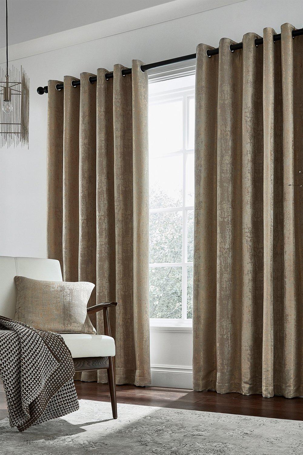 'Roma' Woven Lined Curtains